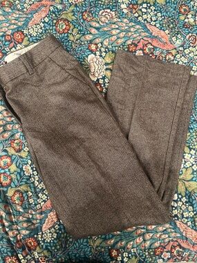Talbots Brown Herringbone Pencil Trousers